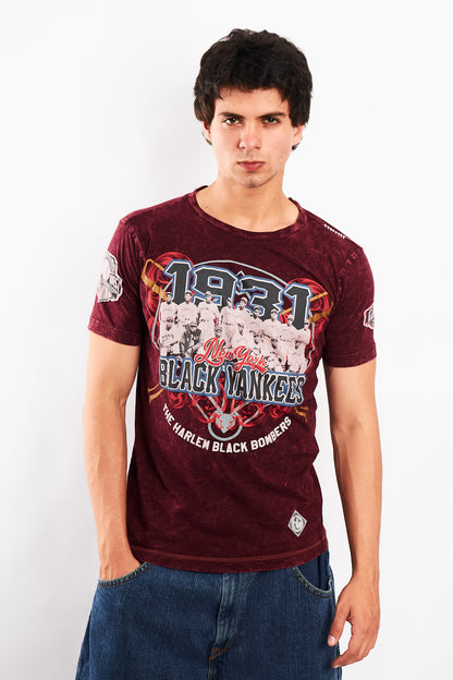 1990 Vintage Rawsports x Negro League Black Yankees Tee (M)