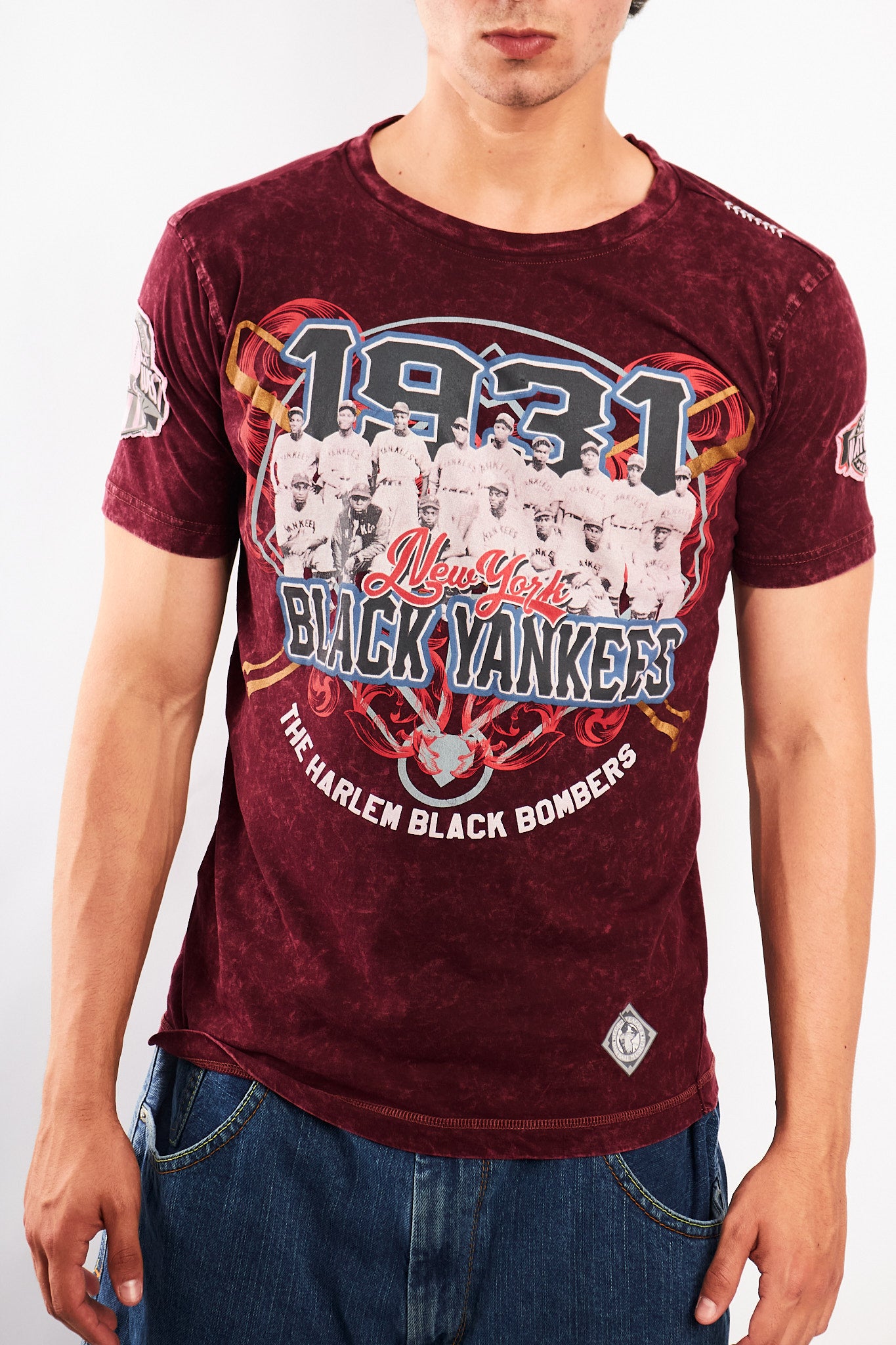 1990 Vintage Rawsports x Negro League Black Yankees Tee (M)