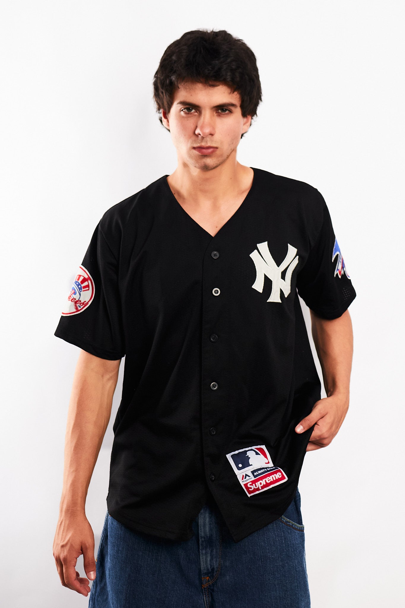 2020 Majestic x Supreme Yankees Jersey (L/XL)