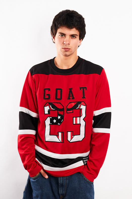 Vintage NBA Chicago Bulls "23 Goat" Basketballl Jersey (L/XL)