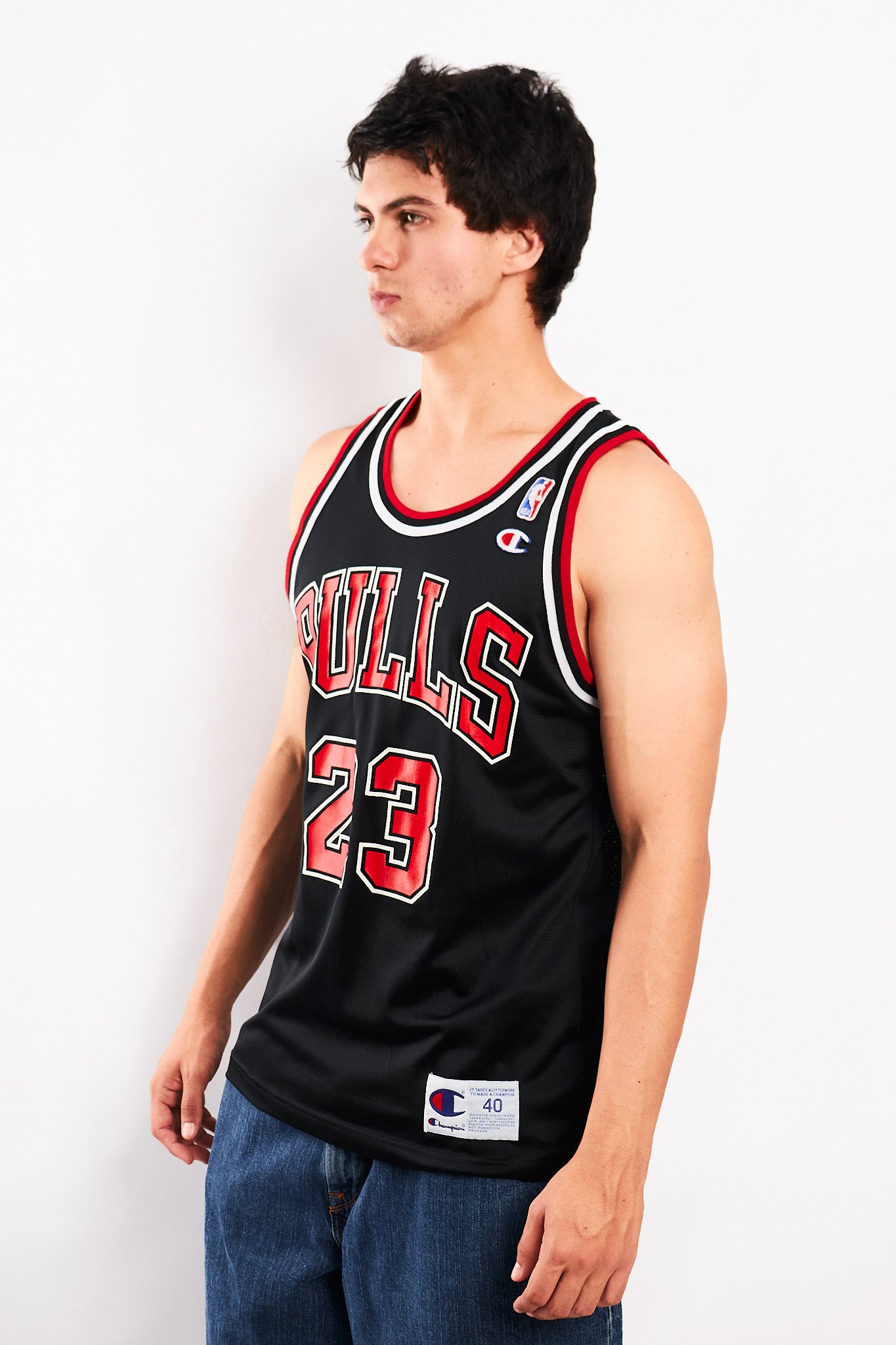 1990 Vintage Champion x NBA Chicago Bulls #23 Jordan Jersey (M)