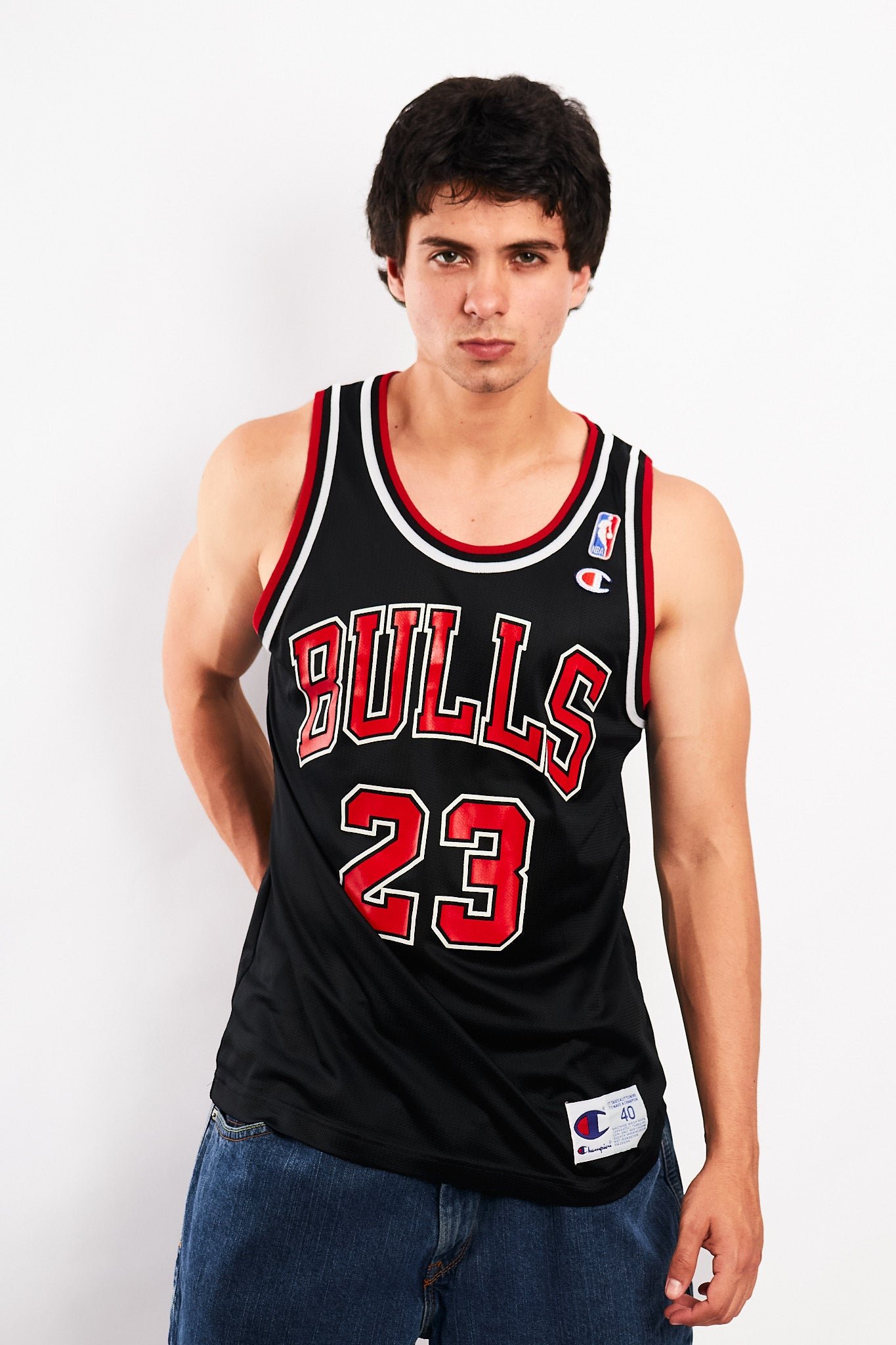 1990 Vintage Champion x NBA Chicago Bulls #23 Jordan Jersey (M)