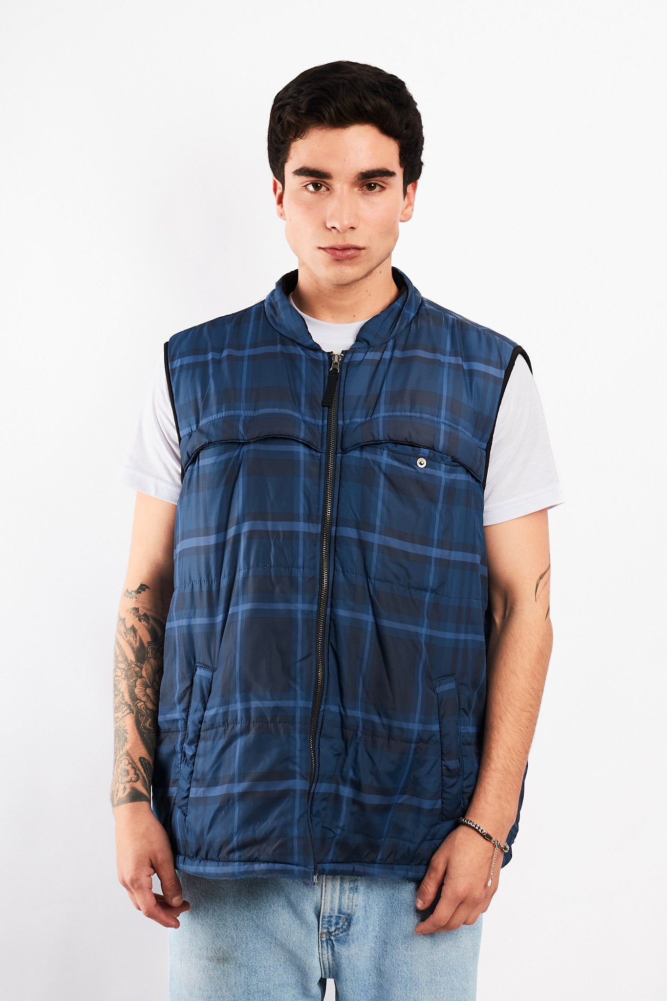 2000 Chaps Tartan Vest (L/XL)
