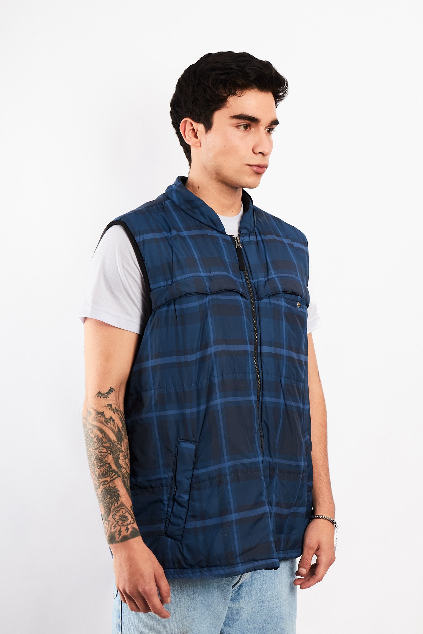 2000 Chaps Tartan Vest (L/XL)