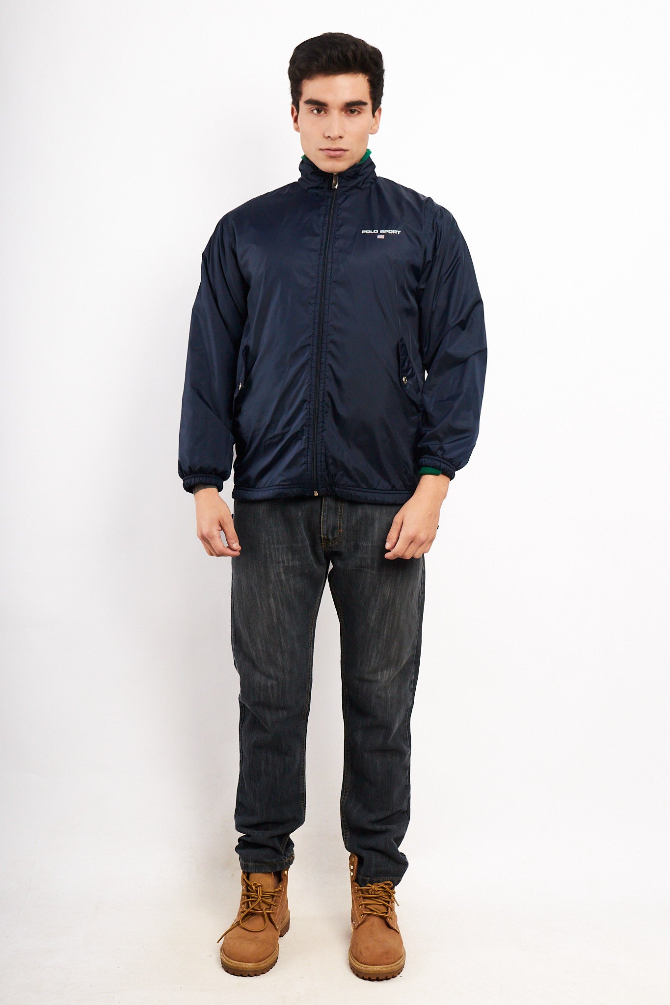 1990s Vintage Polo Sport Ralph Lauren Big Logo Jacket (M)