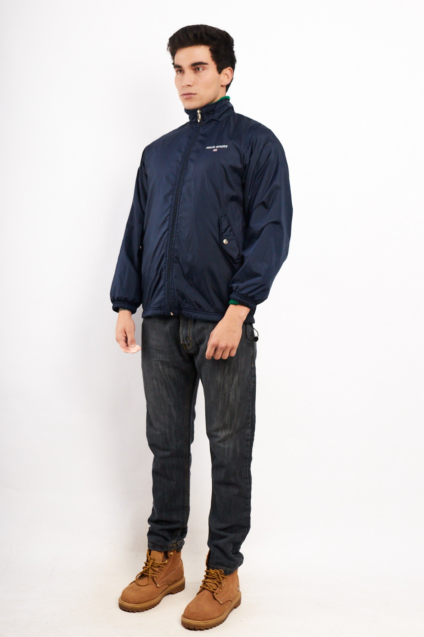 1990s Vintage Polo Sport Ralph Lauren Big Logo Jacket (M)