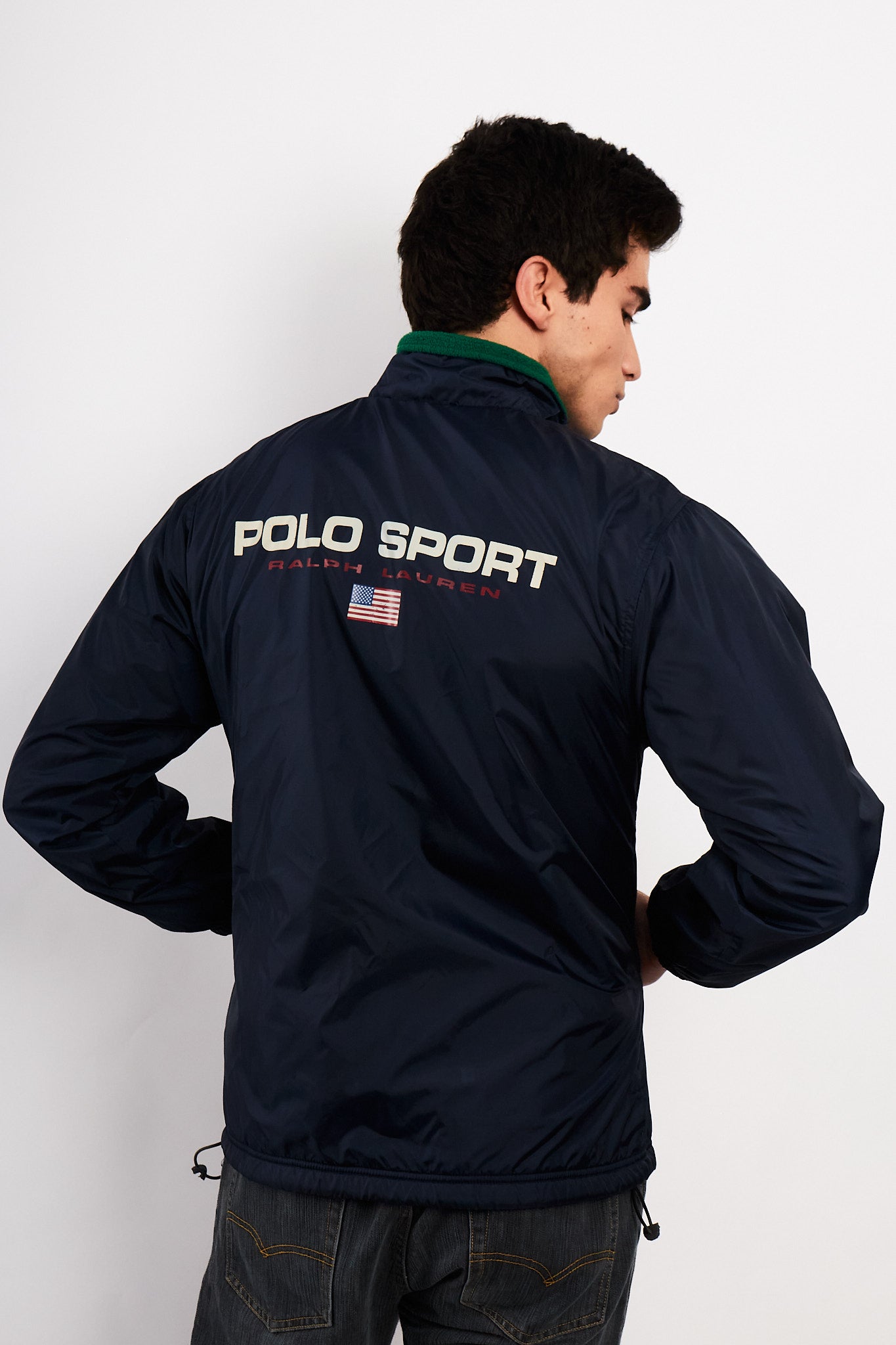1990s Vintage Polo Sport Ralph Lauren Big Logo Jacket (M)