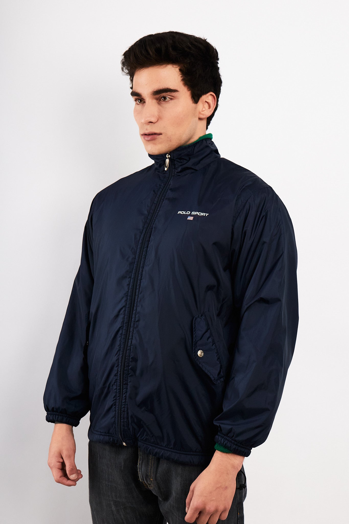 1990s Vintage Polo Sport Ralph Lauren Big Logo Jacket (M)