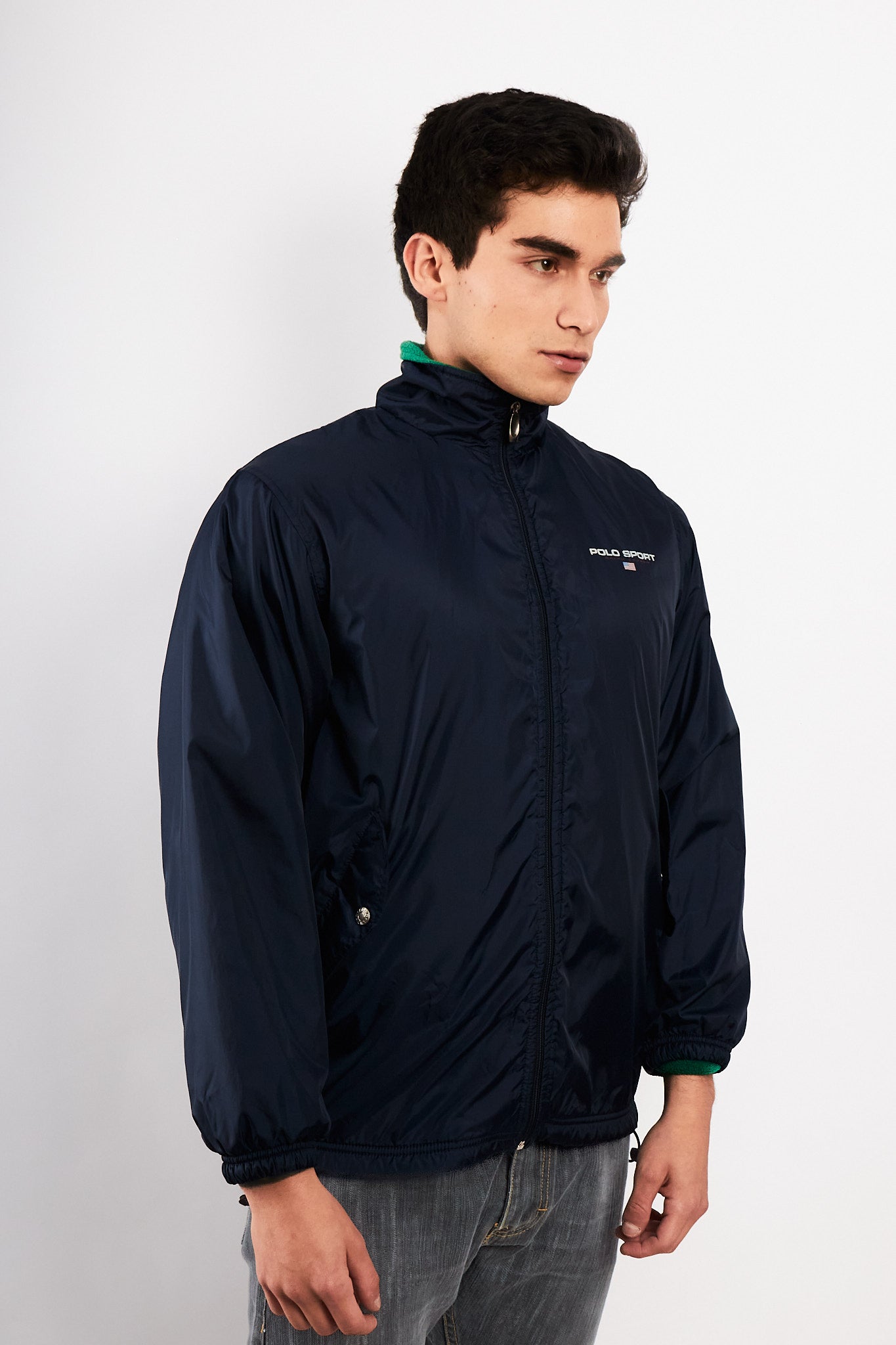 1990s Vintage Polo Sport Ralph Lauren Big Logo Jacket (M)