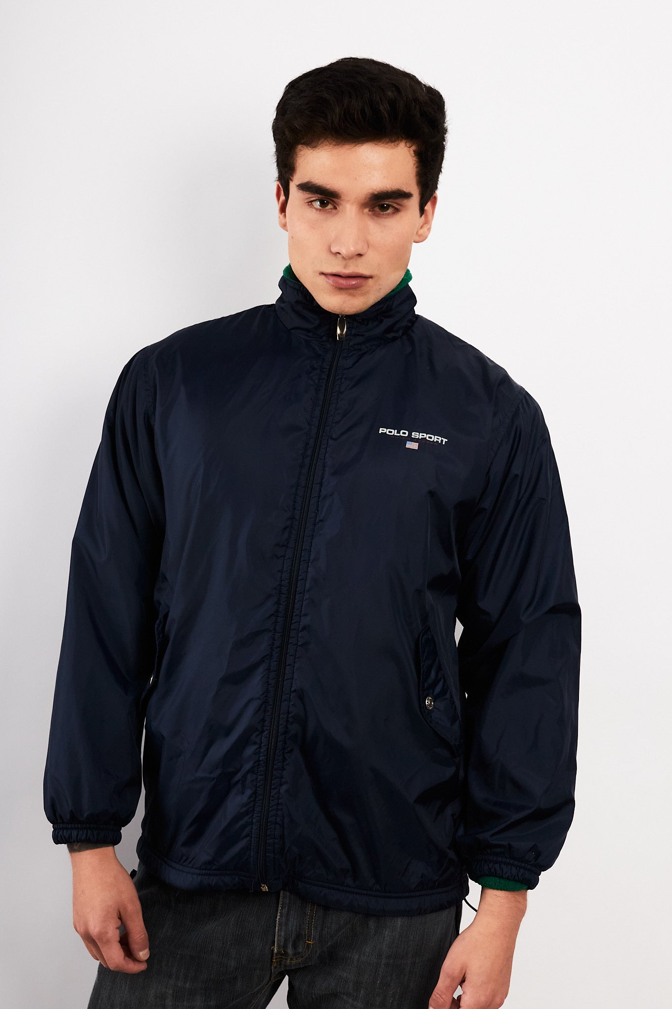1990s Vintage Polo Sport Ralph Lauren Big Logo Jacket (M)